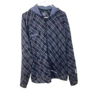 Brooks Shelter Technology Plaid Hooded Running Jacket, Men's M